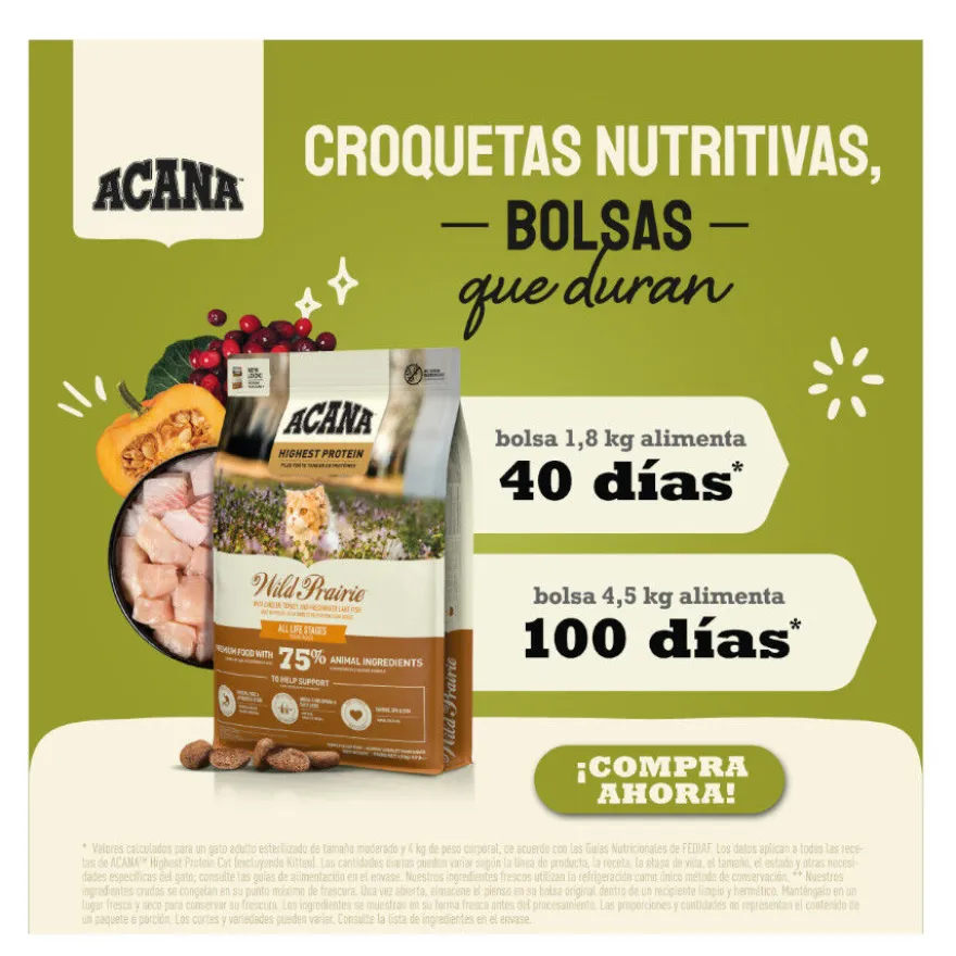 Acana HP Pacifica ração para gatos e gatinhos