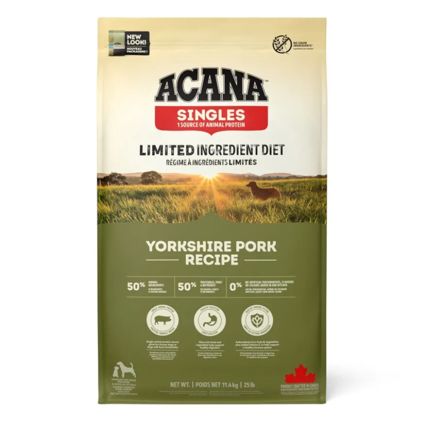 Acana Singles Yorkshire Pork ração para cães