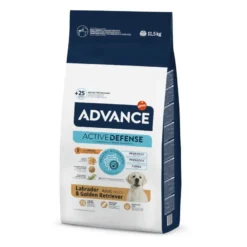 Advance Active Defense Adult Labrador & Golden Retriever Frango e Arroz ração para cães