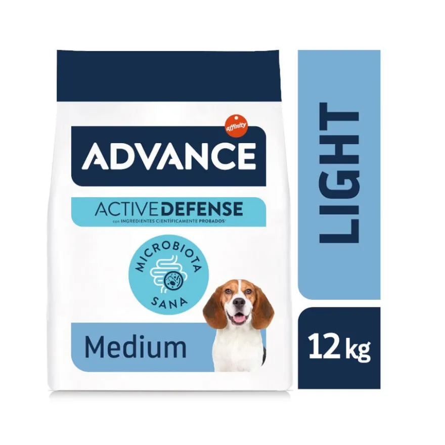 Advance Active Defense Medium Light Frango e Arroz ração para cães