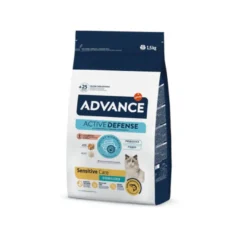 Advance Active Defense Sensitive Sterilized Salmão e Cevada ração para gatos