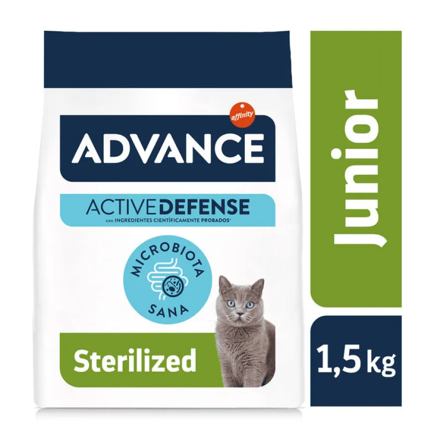 Advance Active Defense Young Sterilized Frango ração para gatos