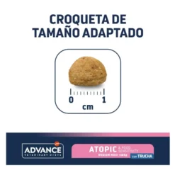 Advance Veterinary Diets Atopic Medium Maxi Truta ração para cães