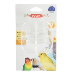 Alimentador de pássaros transparente Zolux com poleiro