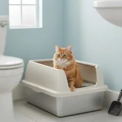 All For Paws Go Fresh Caixa de areia aço inoxidável para gatos