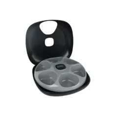 All For Paws Lifestyle Comedouro automático preto para cães e gatos