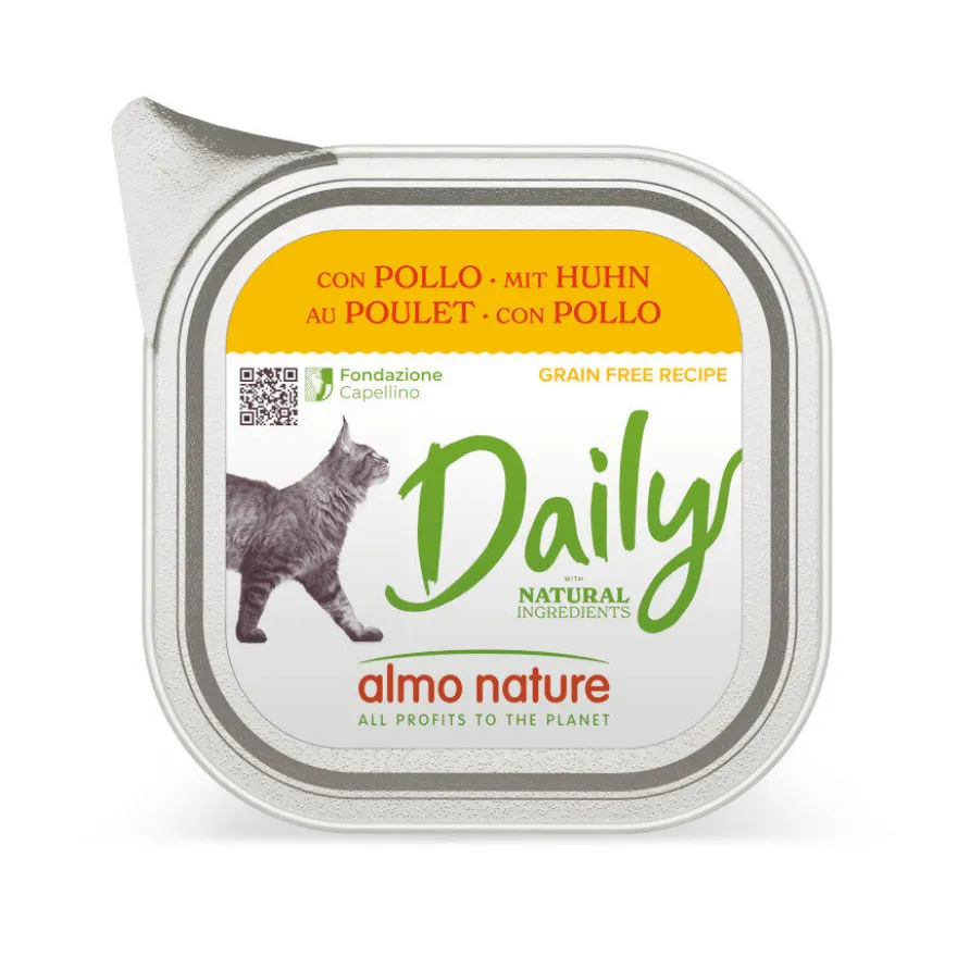 Almo Nature Daily Grain Free Frango em pote para gatos