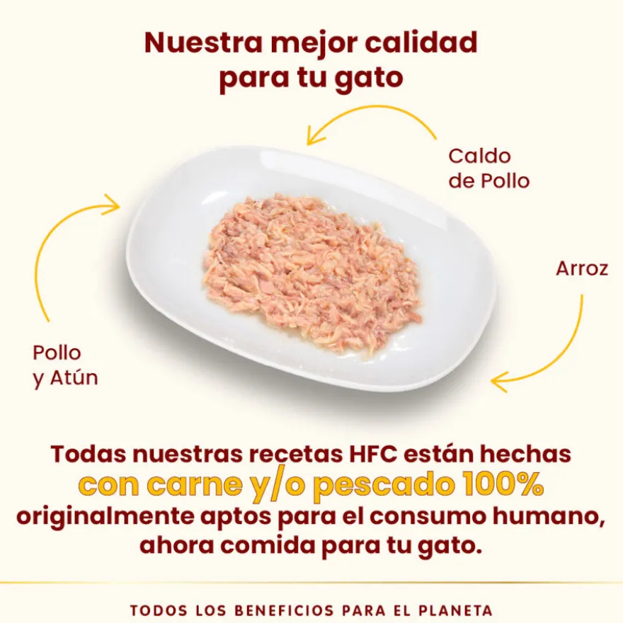 Almo Nature HFC frango com atum lata para gatos