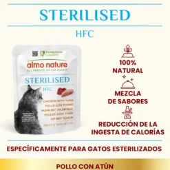 Almo Nature HFC Frango e Atum Esterilizados em Sachê para Gatos