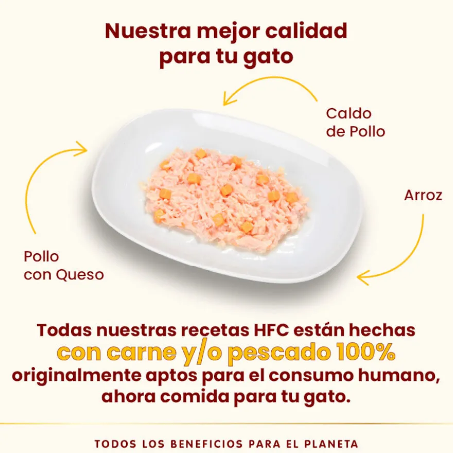 Almo Nature HFC Frango e Queijo lata para gatos