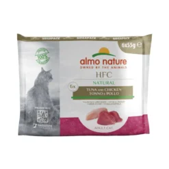 Almo Nature HFC Natural Variado Receitas de Atum e Frango em sachê para gatos