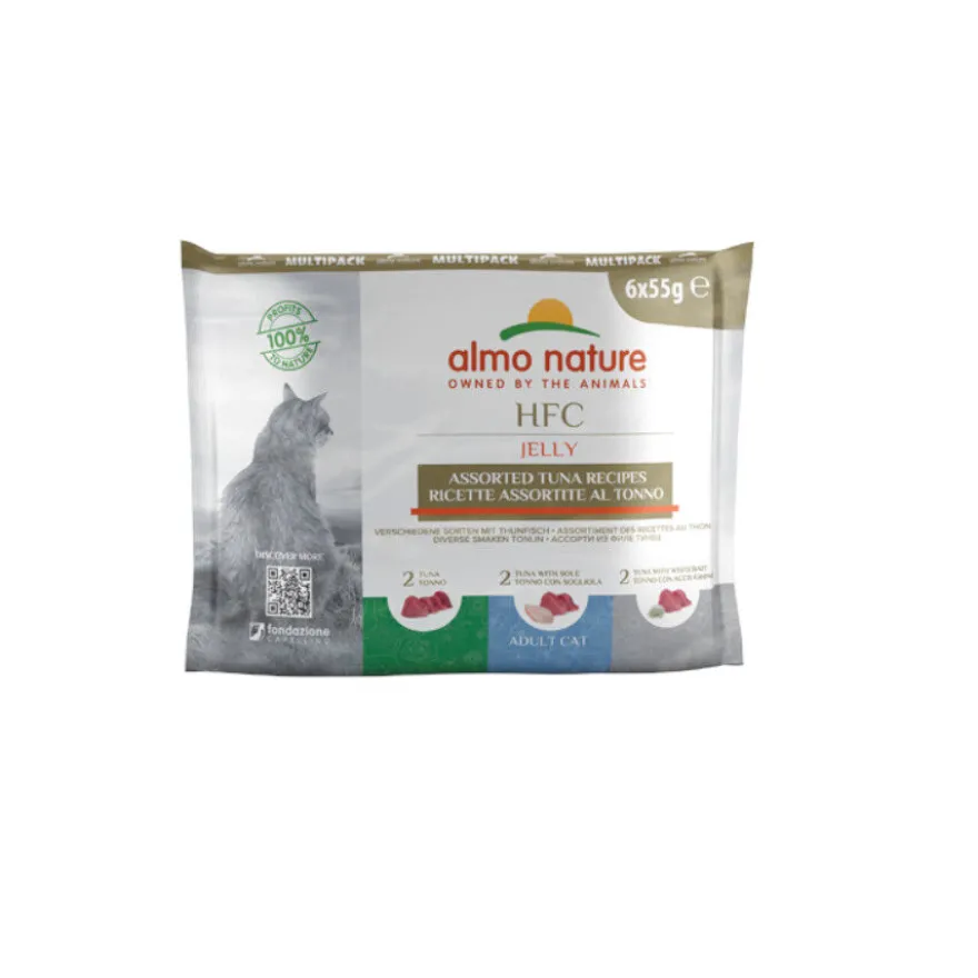 Almo Nature HFC Natural Variado Receitas de Atum em sachês para gatos