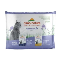 Almo Nature Intestinal Help Peixe e Aves saquetas para gatos - Multipack 6