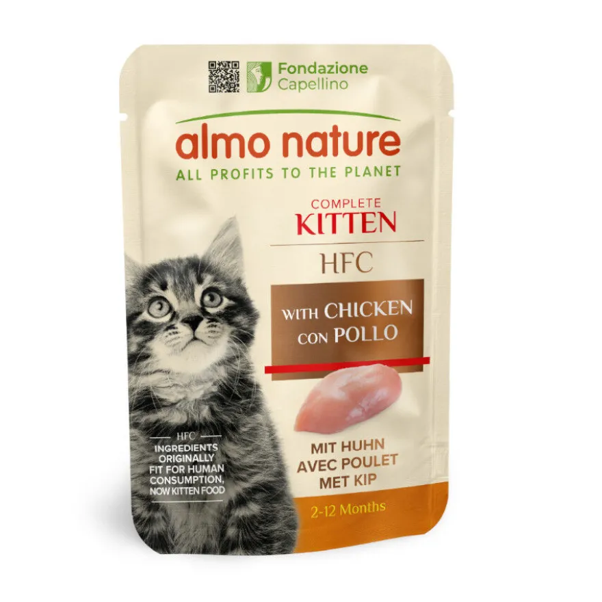 Almo Nature Kitten HFC Frango saqueta para gatos