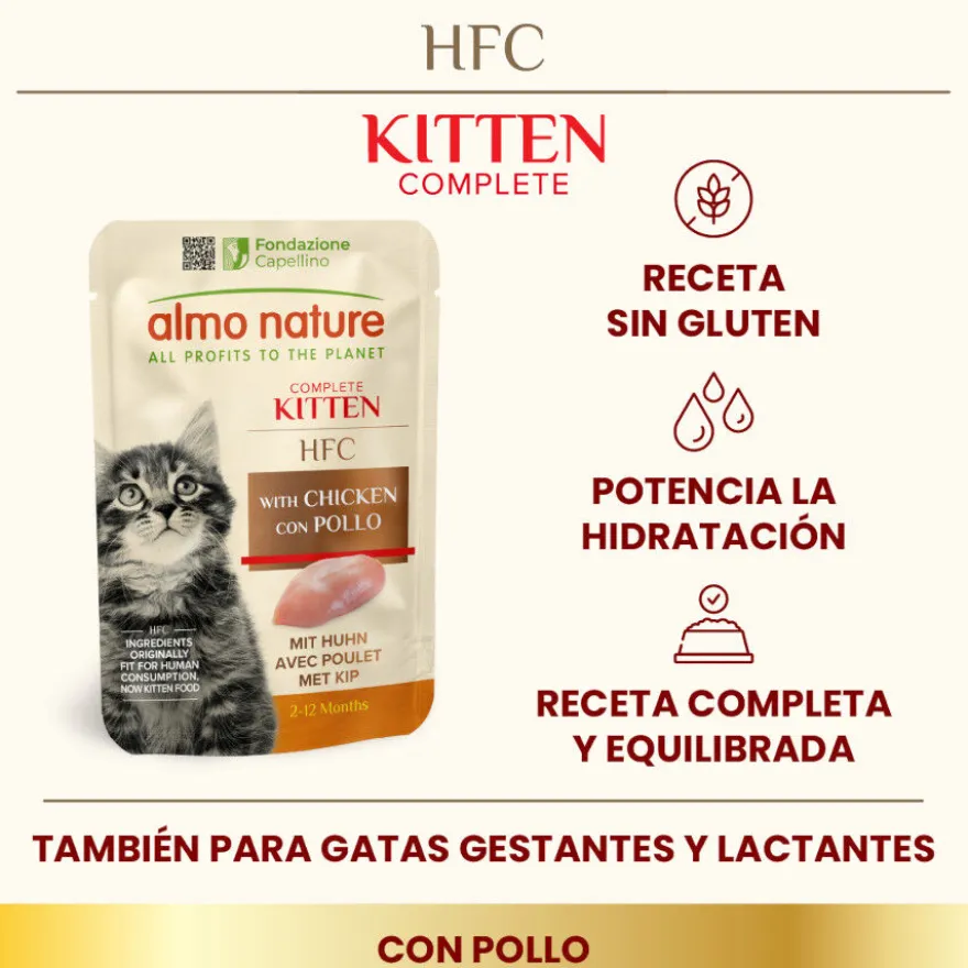 Almo Nature Kitten HFC Frango saqueta para gatos