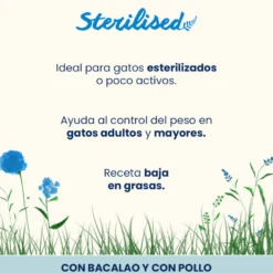 Almo Nature Sterilised Bacalhau e Frango saquetas para gatos - Multipack 6