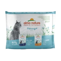 Almo Nature Urinary Help Peixe e Frango saquetas para gatos – Multipack 6