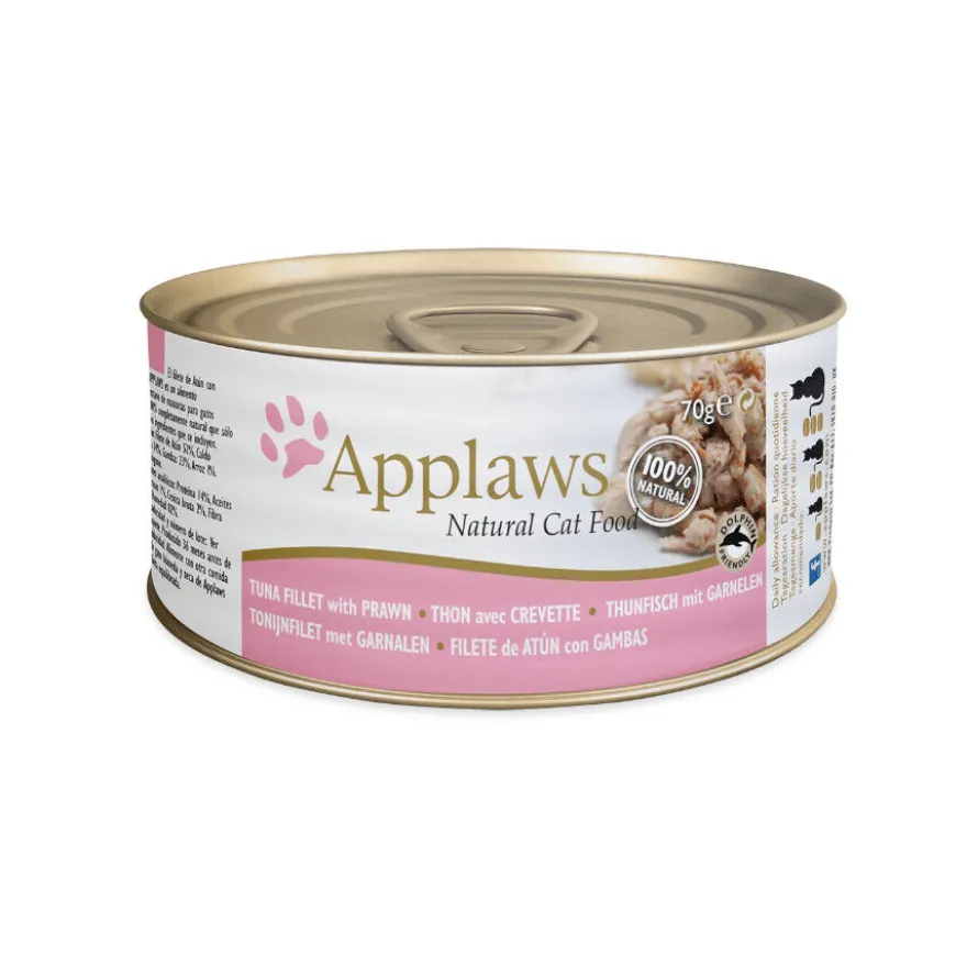 Applaws Atum e Camarão lata natural para gatos