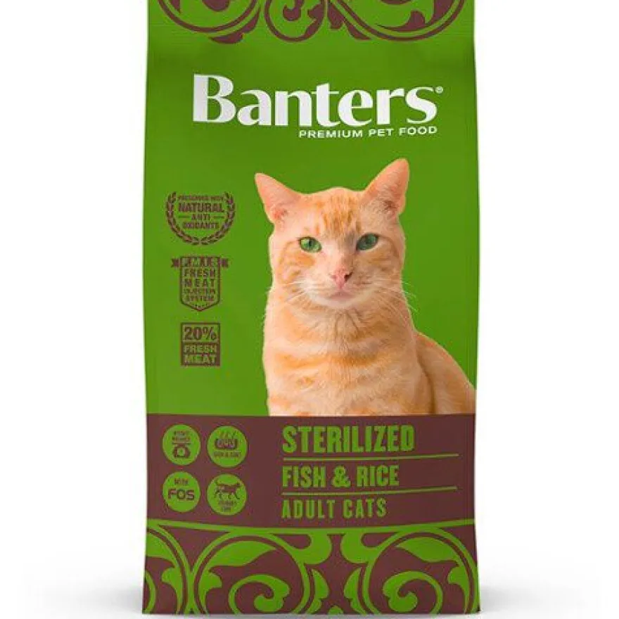 Banters Sterilized peixe ração para gatos