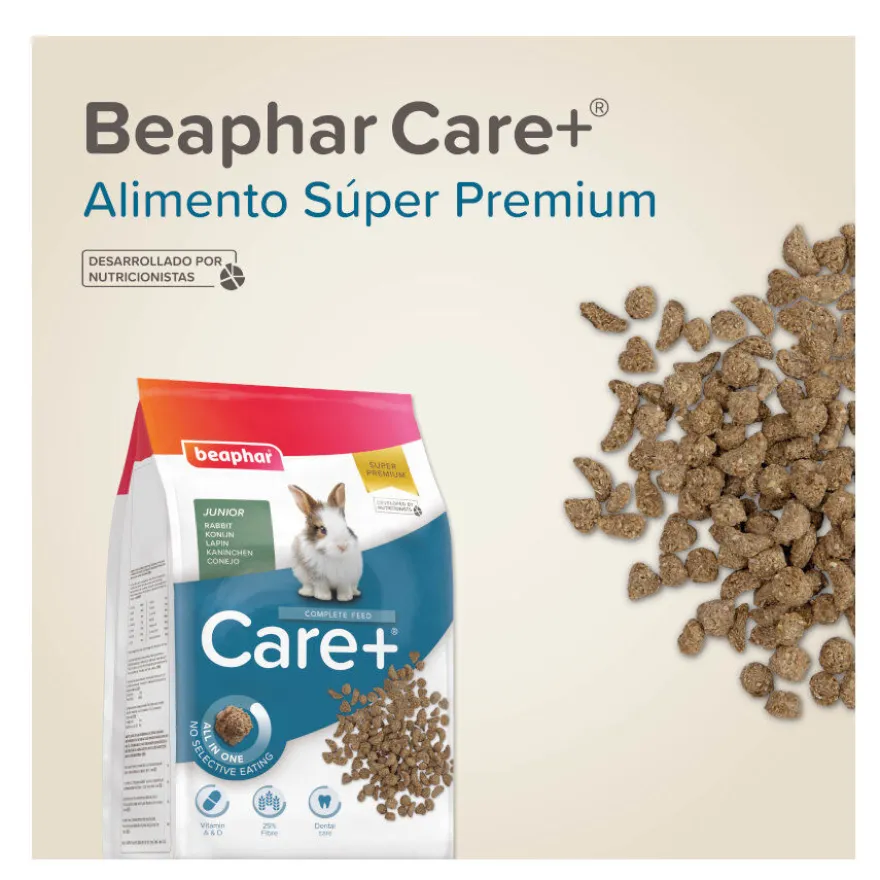 Beaphar Care + ração para coelhos Jr super premium