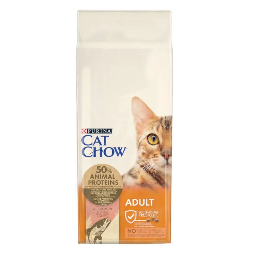 Cat Chow Adulto Salmão ração para gatos