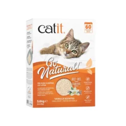 Catit Go Natura! Areia com casca de ervilha com aroma a baunilha para gatos