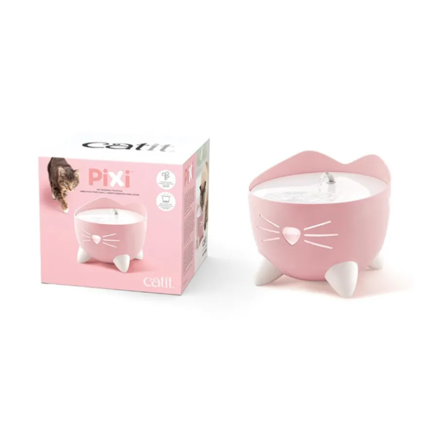 Catit PIXI Fonte Bebedouro Rosa para gatos