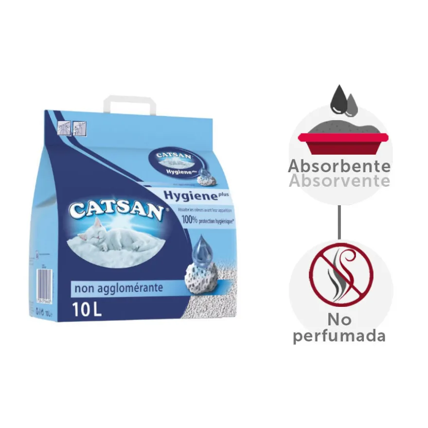 Catsan Areia absorvente Hygiene Plus para gatos