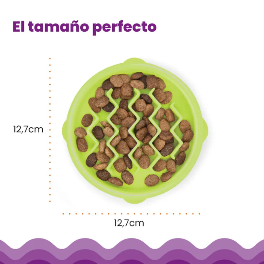 Catstages Cat Fun Comedouro Anti-Voracidade Verde para gatos