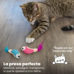 Catstages Dental Shrimpies Peluches com Penas para gatos