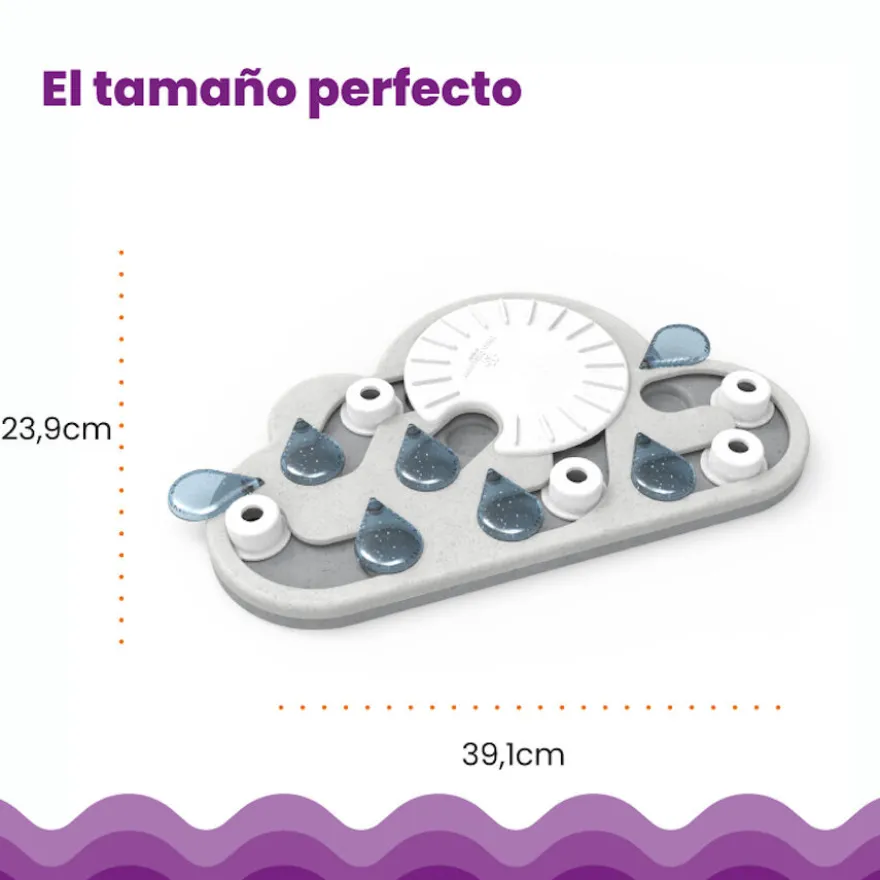 Catstages Nina Ottosson Puzzle & Play Rainy Day Brinquedo de Inteligência para gatos