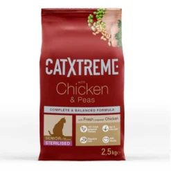 Catxtreme Senior Sterilised Ração de frango e ervilhas para gatos