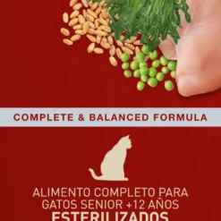 Catxtreme Senior Sterilised Ração de frango e ervilhas para gatos