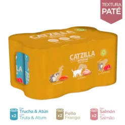 Catzilla Adult Grain Patê em latas para gatos