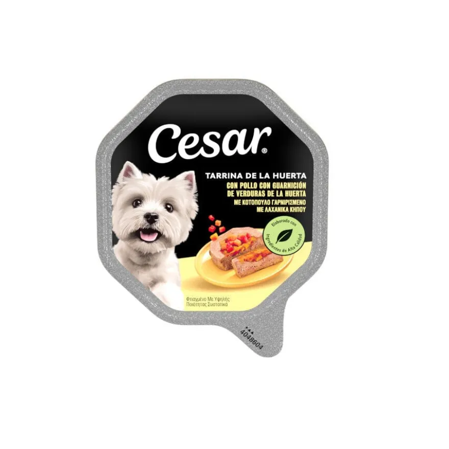 Cesar Recetas da horta terrina em patê para cães