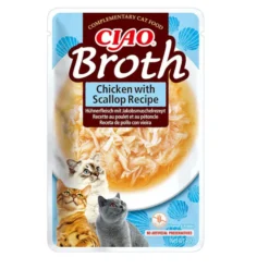 Churu Broth Comida húmida Sopa de Frango com Salmão para gatos