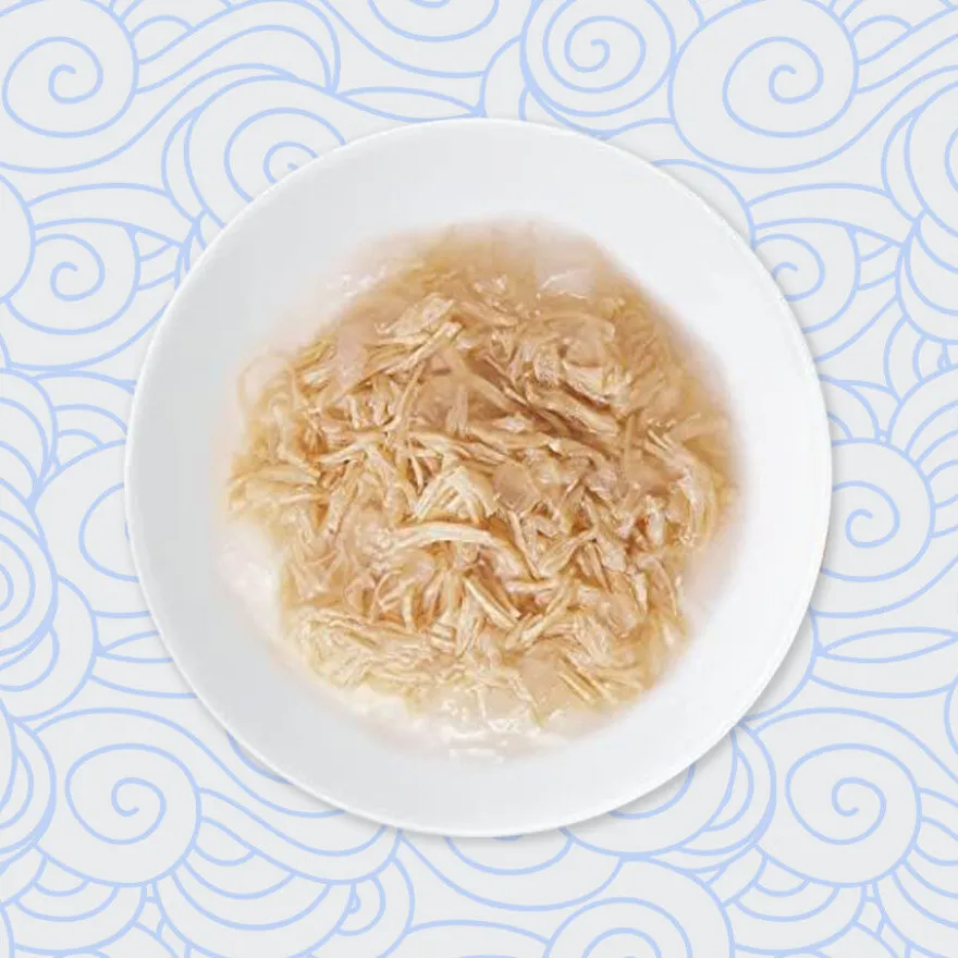 Churu Broth Comida húmida Sopa de Frango com Salmão para gatos