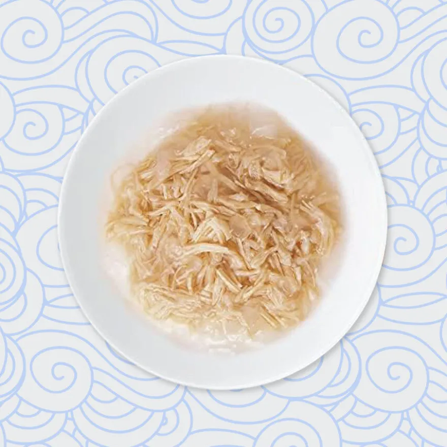 Churu Broth Comida húmida Sopa de Frango com Vieira para gatos