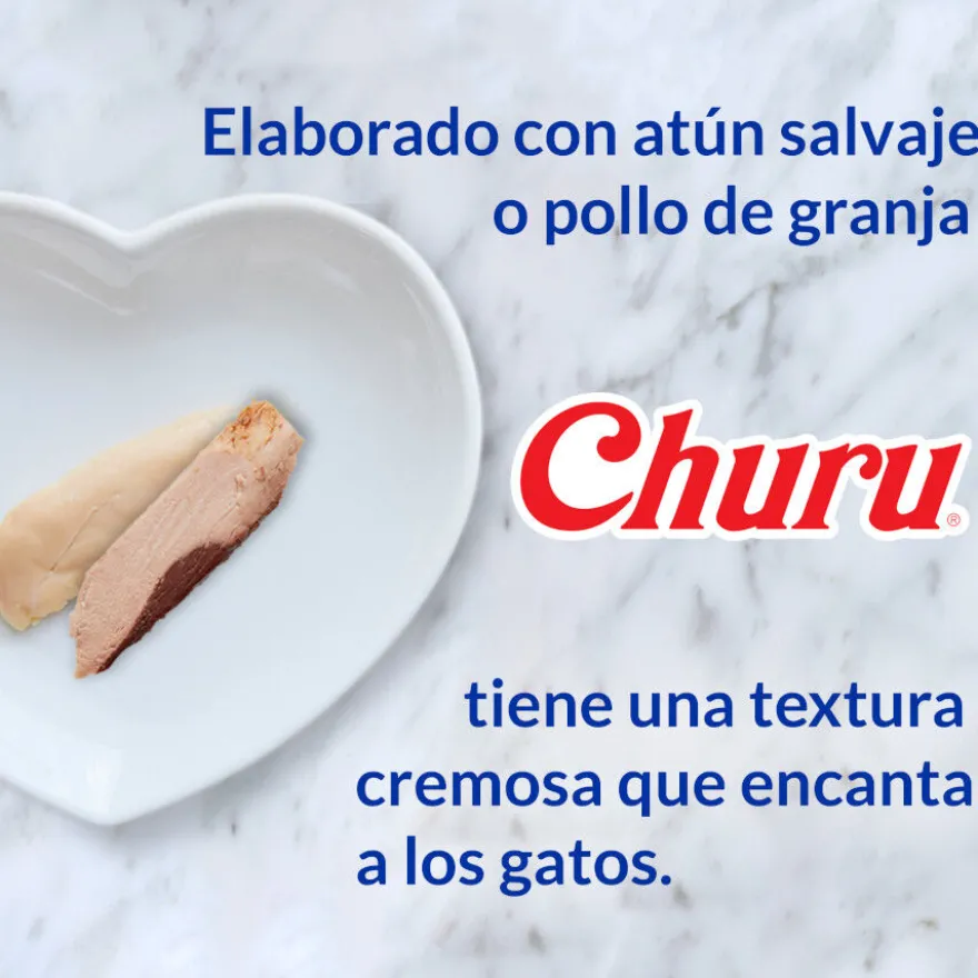 Churu Snack Cremoso de Atum com Salmão para gatos