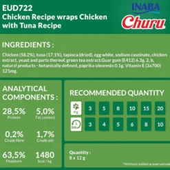 Churu Snacks Bites de Frango com Atum para cães