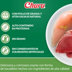 Churu Snacks Bites de Frango com Atum para cães