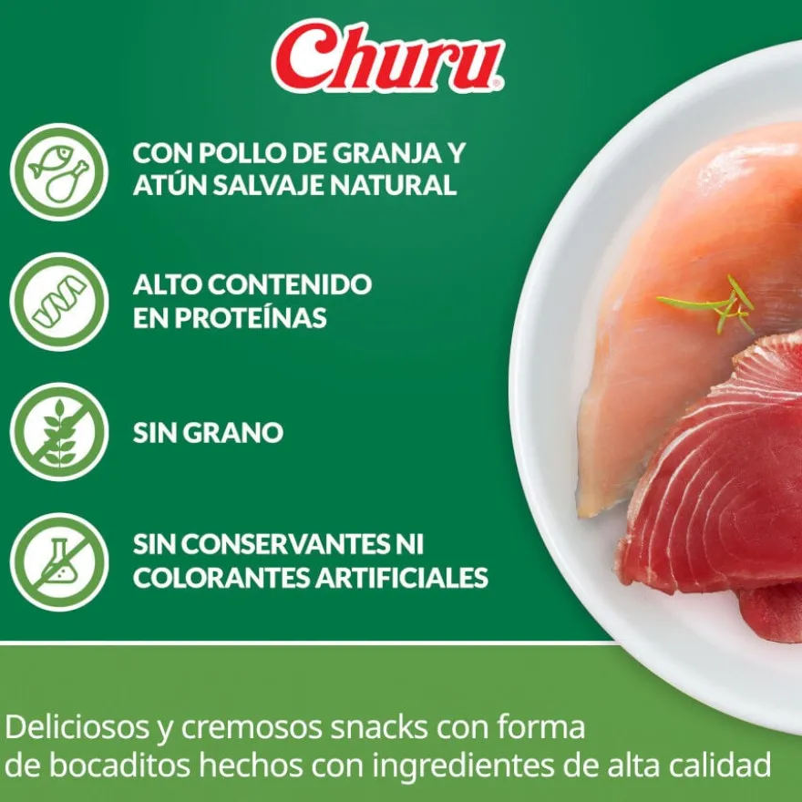 Churu Snacks Bites de Frango com Atum para cães