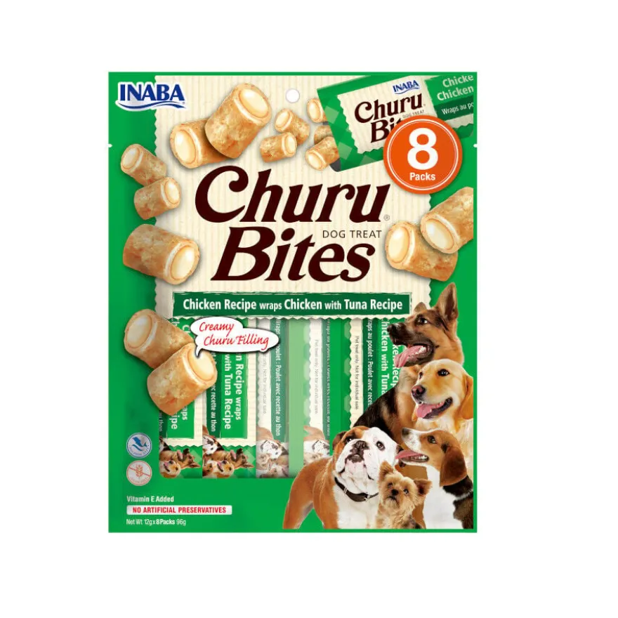 Churu Snacks Bites de Frango com Atum para cães