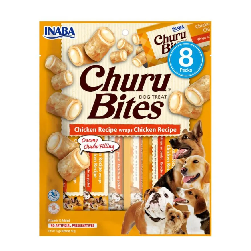 Churu Snacks Bites de Frango para cães – Multipack 8