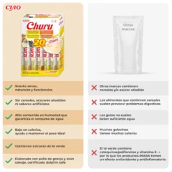 Churu Variedades de Frango com Vitela Snack Líquido para gatos