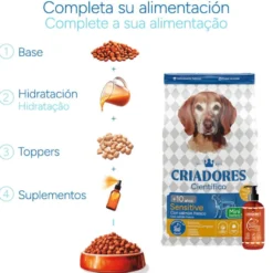Criadores Científico Senior Sensitive Mini Ração de salmão para cães