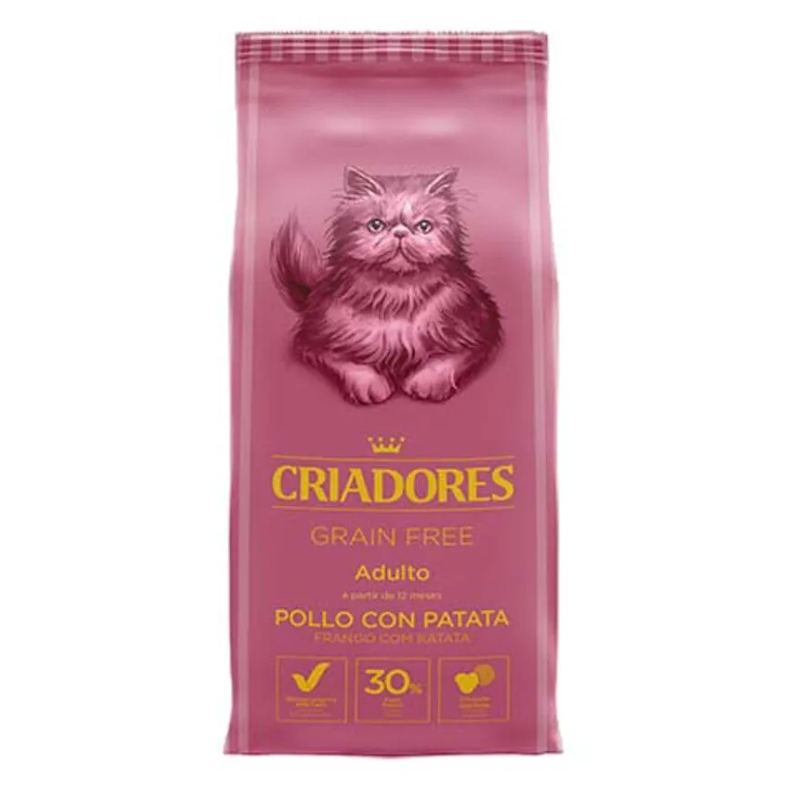 Criadores Grain Free Frango ração gatos