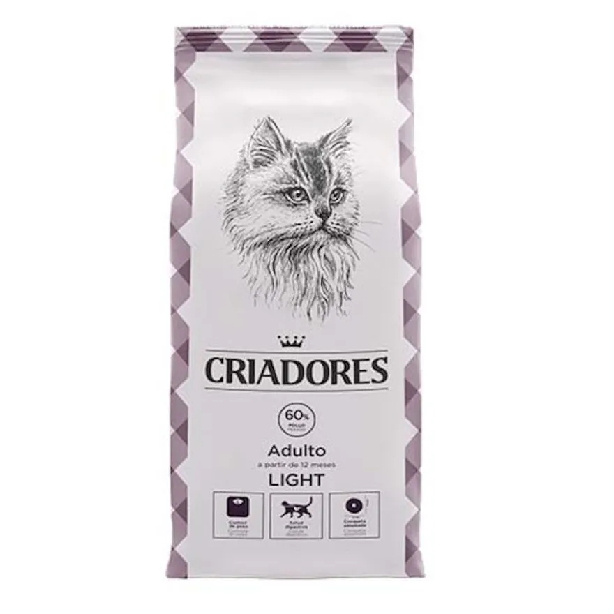Criadores Light ração para gatos com frango