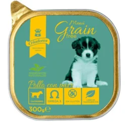Criadores Puppy Menú Grain Free Frango e Peru terrina para cães