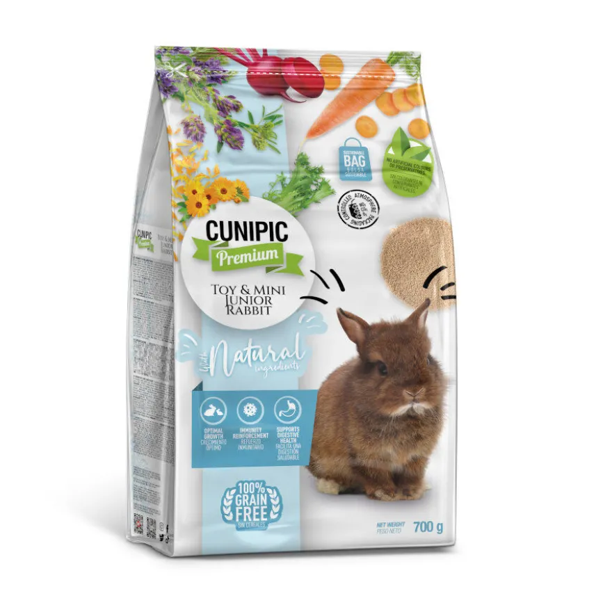 Cunipic Baby Toy, Mini e Super Toy Ração Premium para coelhos
